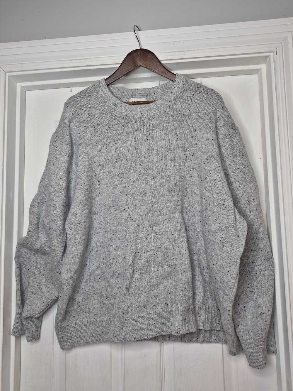 American Eagle Crewneck Sweater in Light Gray XXXL